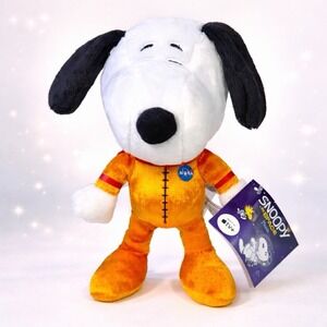 Peanuts Snoopy NASA Astronaut Plush 8" Orange Space Suit Jinx Toys 2021 NWT